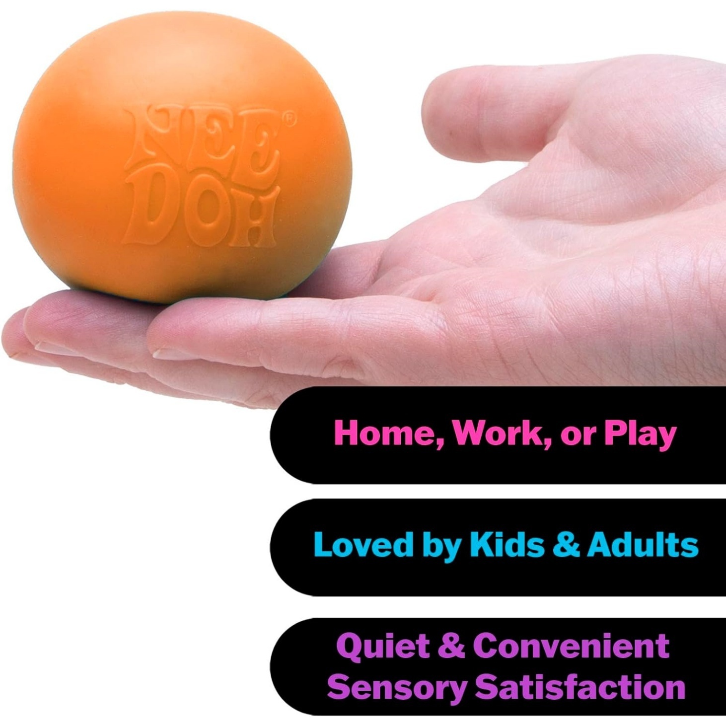 NeeDoh Original Sensory Ball - Orange - Image 4